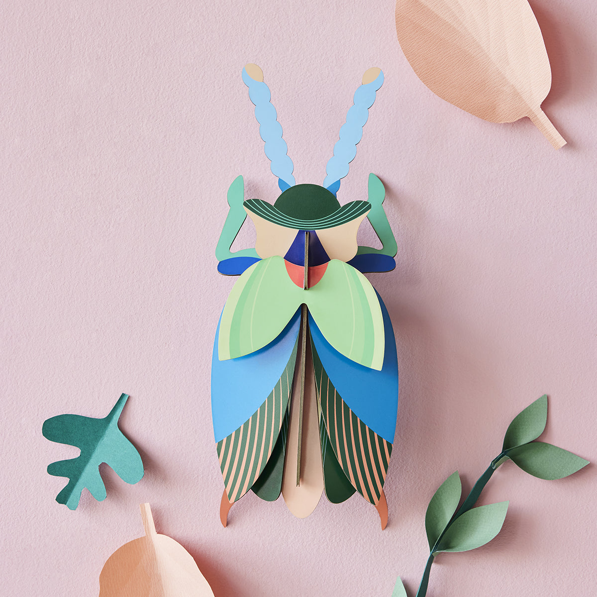 Studio Roof Wall Art Beetles (A4) Emerald Beetle