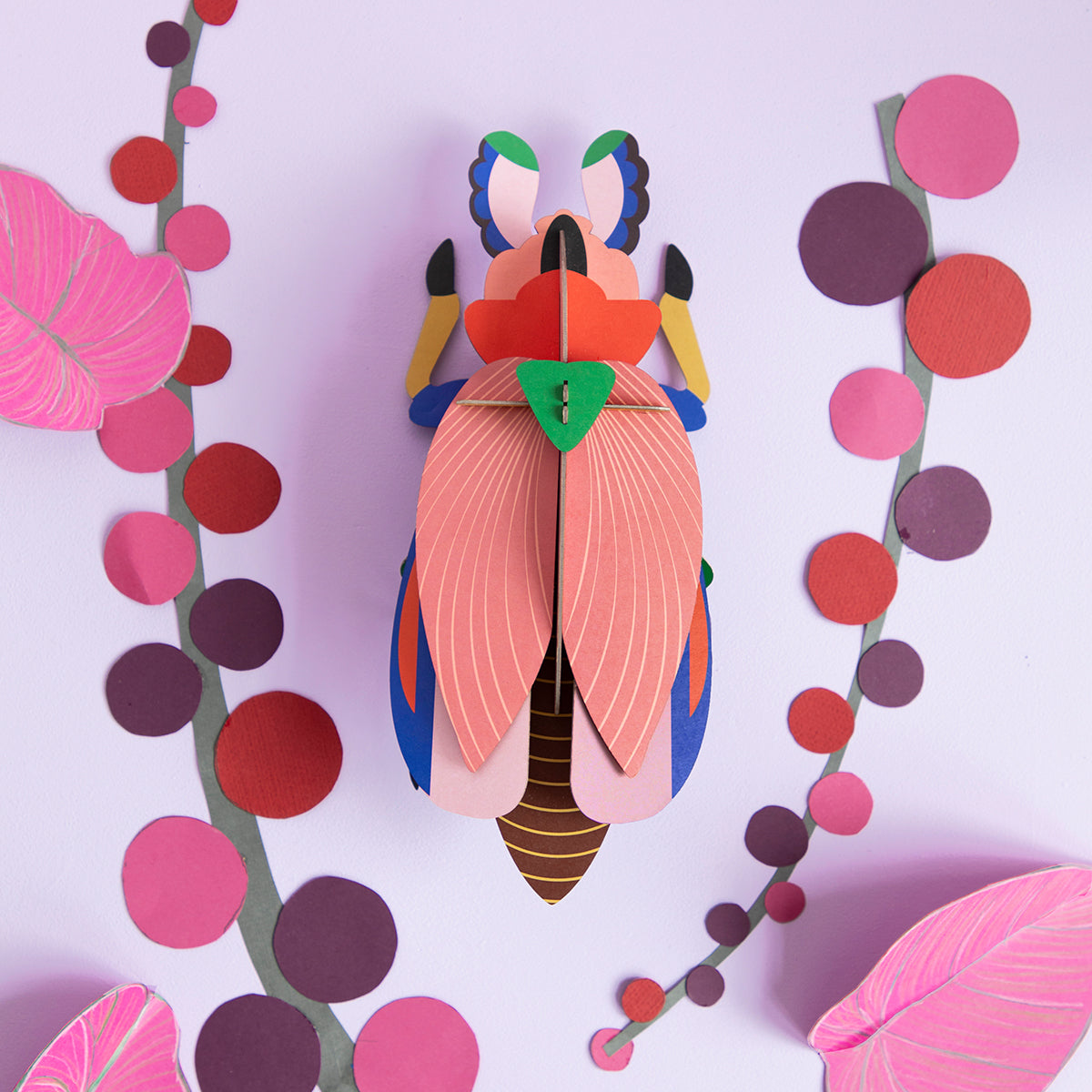Studio Roof Wall Art Beetles (A4) Lady Beetle