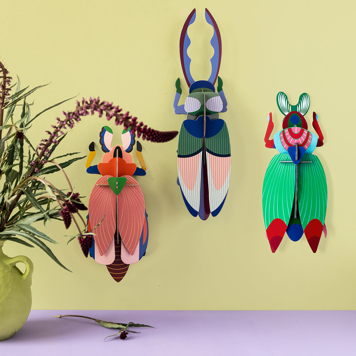 Studio Roof Wall Art Beetles (A4) Lady Beetle