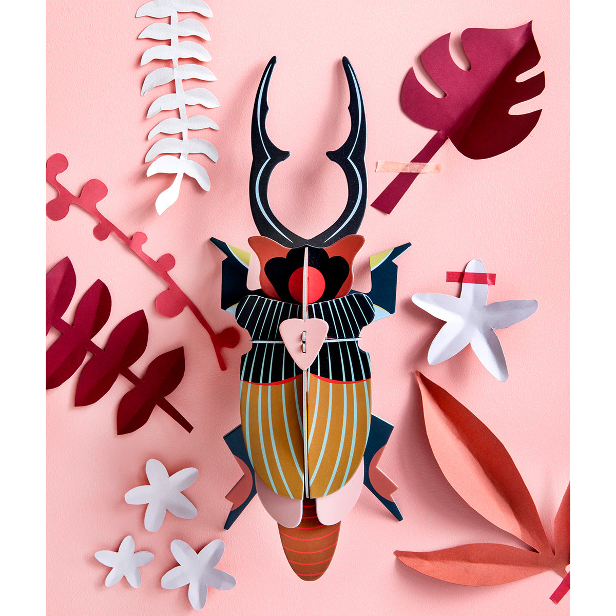 Studio Roof Wall Art Beetles (A4) Stag Beetle