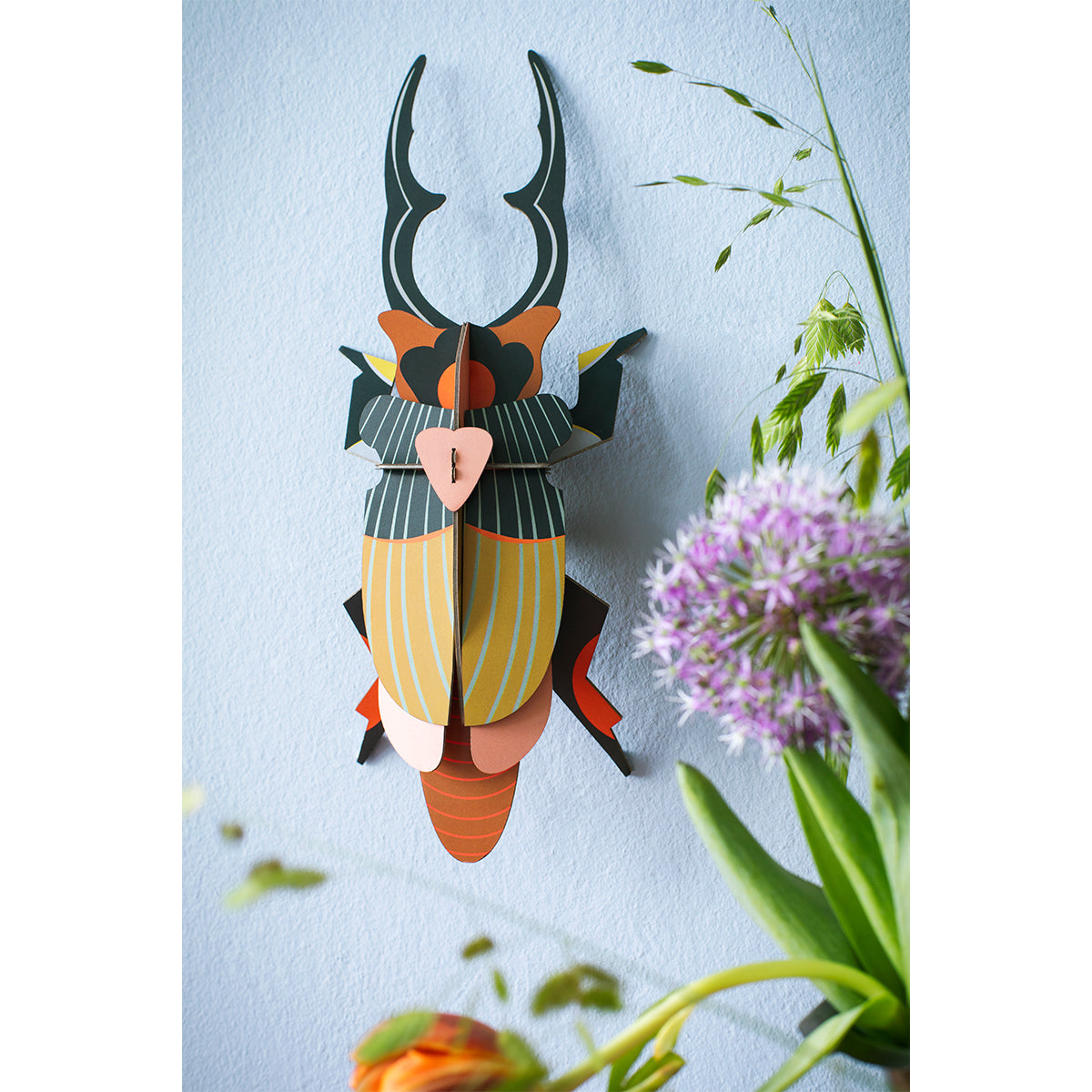 Studio Roof Wall Art Beetles (A4) Stag Beetle