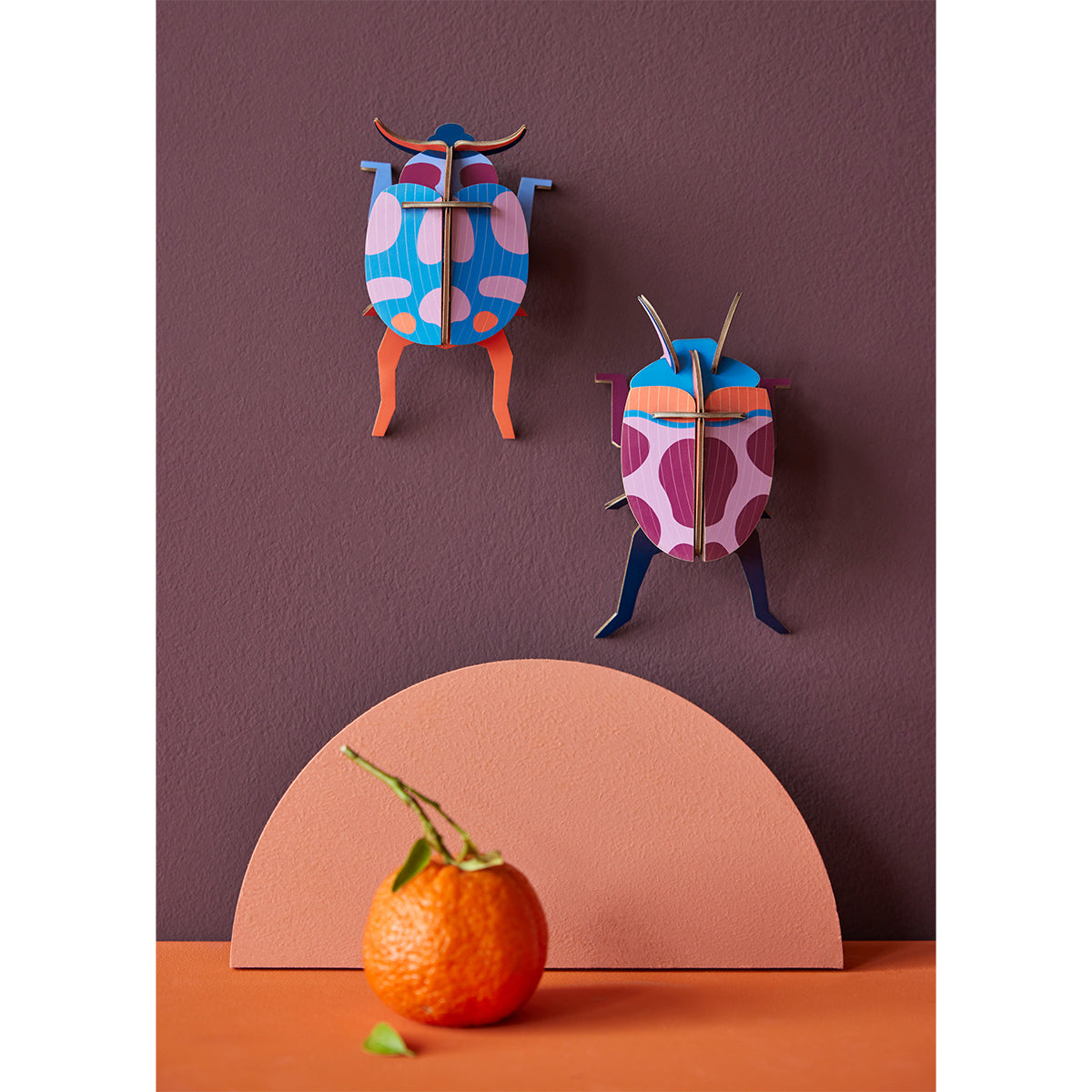 Wall Art Beetles (B7) Coccinelle Couple