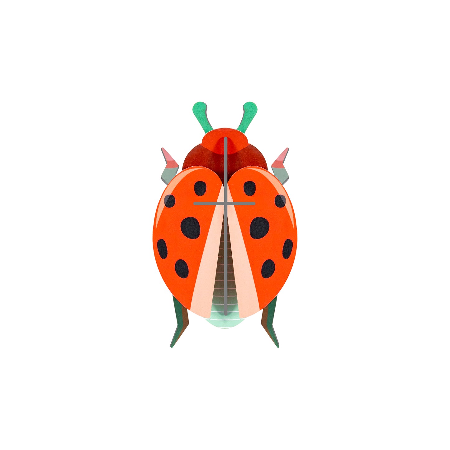Studio Roof Wall Art Beetles (B7) Coccinelle Rouge