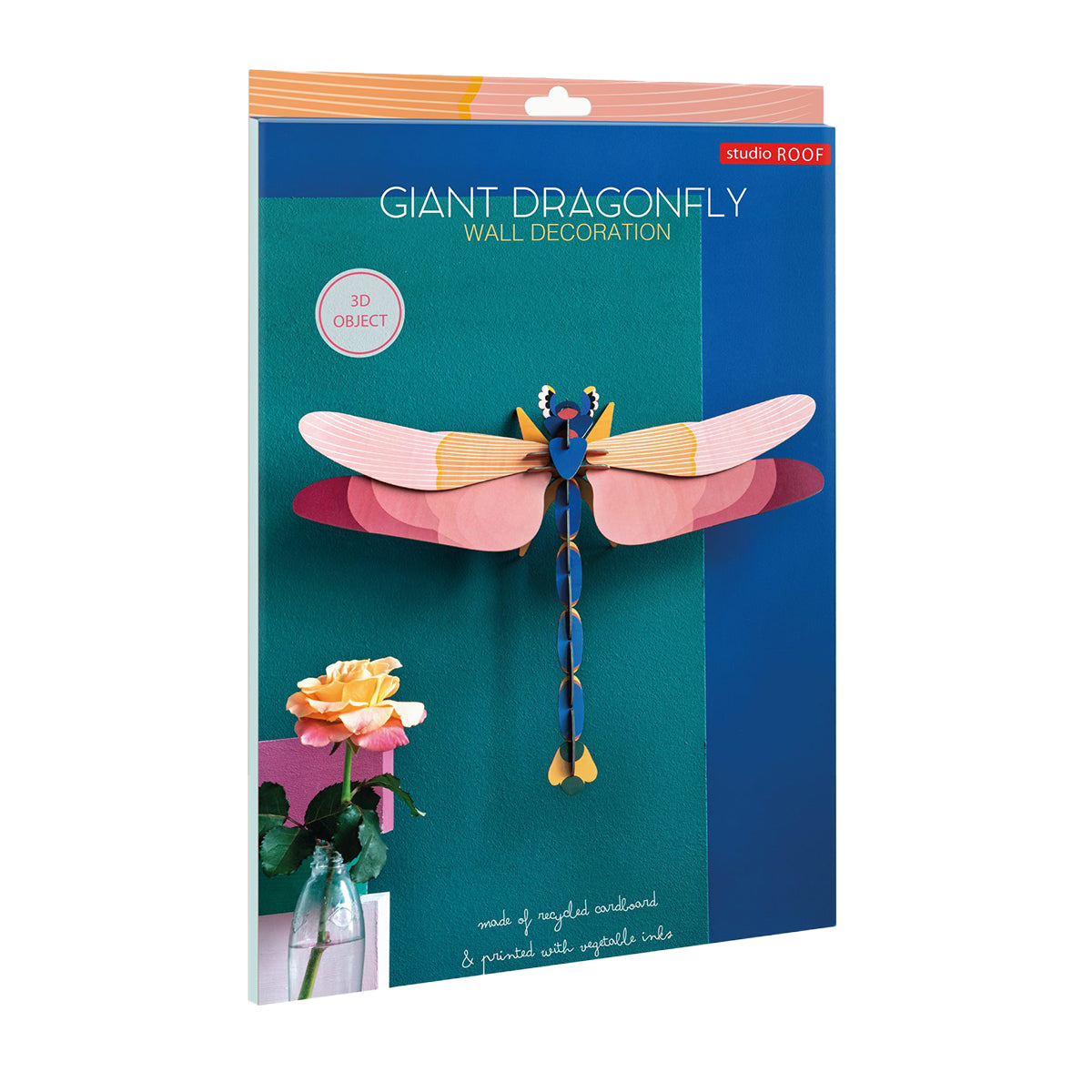 Studio Roof Wall Art Butterflies (A4) Pink Dragonfly