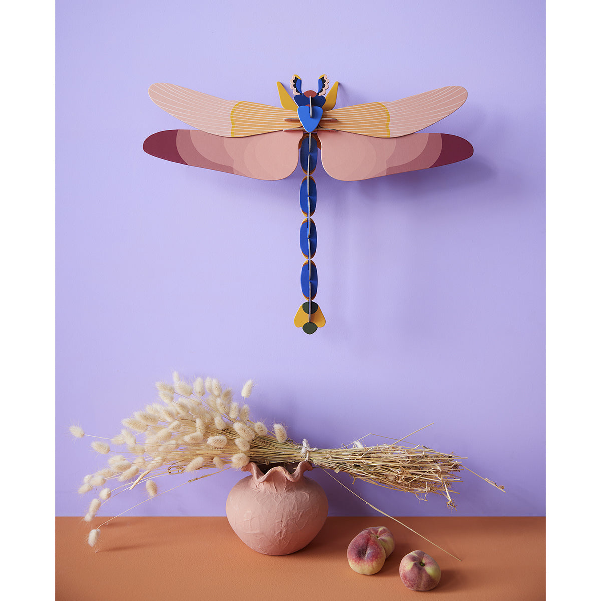 Studio Roof Wall Art Butterflies (A4) Pink Dragonfly