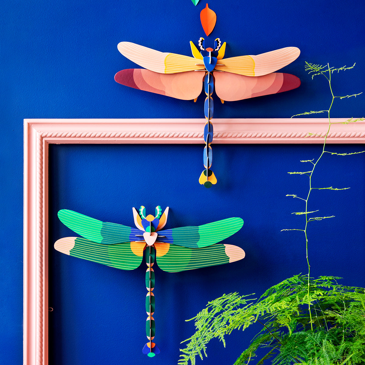 Studio Roof Wall Art Butterflies (A4) Pink Dragonfly