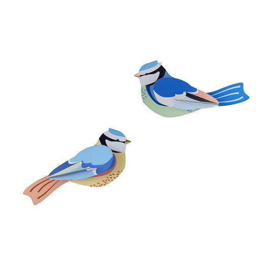 Studio Roof Wall Art Garden Birds (B6) Blue Tits