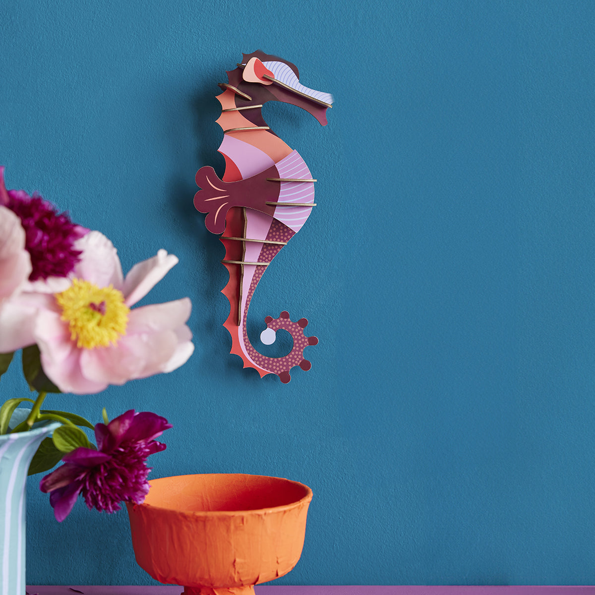 Studio Roof Wall Art Sea Creatures (A4) Coraline Seahorse