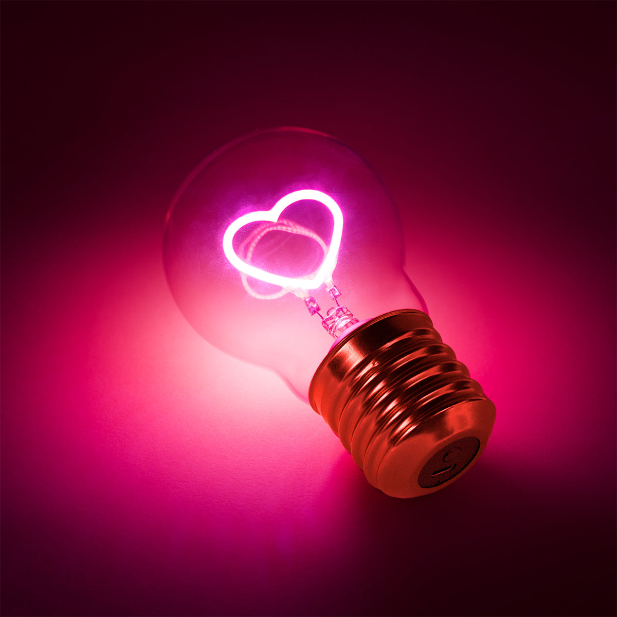 Suck UK Cordless Lightbulb Heart LED Light LED Light