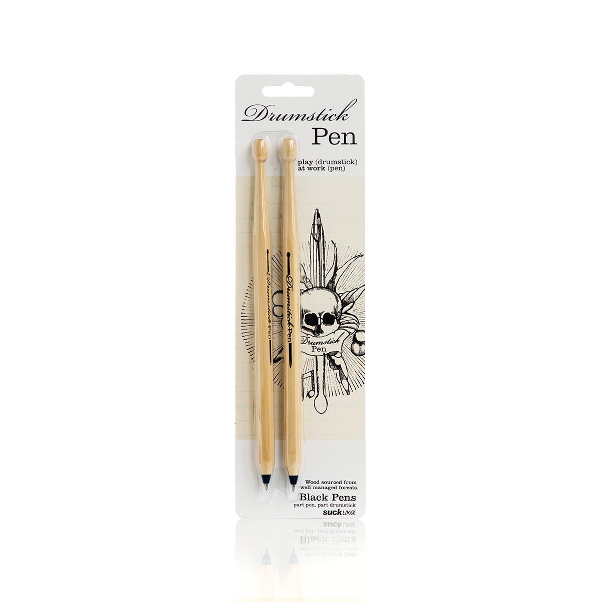 Suck UK Drumstick Pen Black