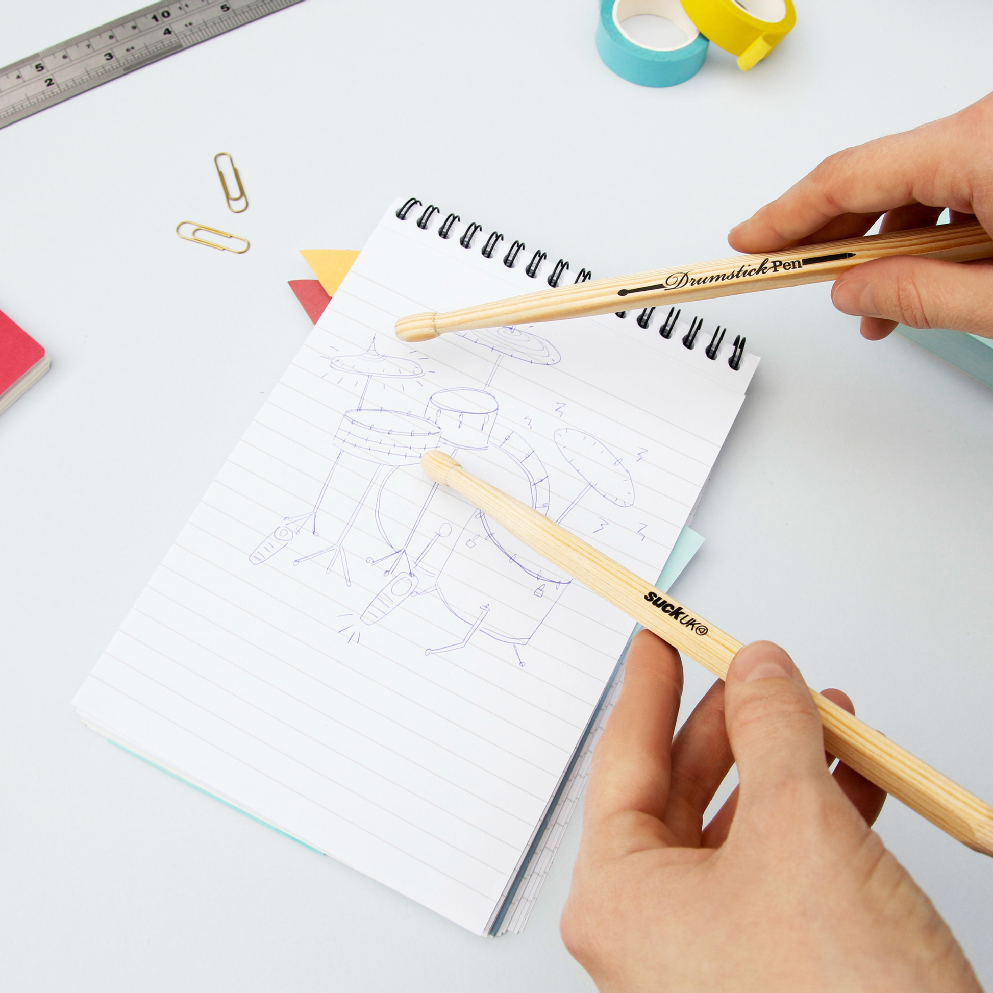 Suck UK Drumstick Pen Blue