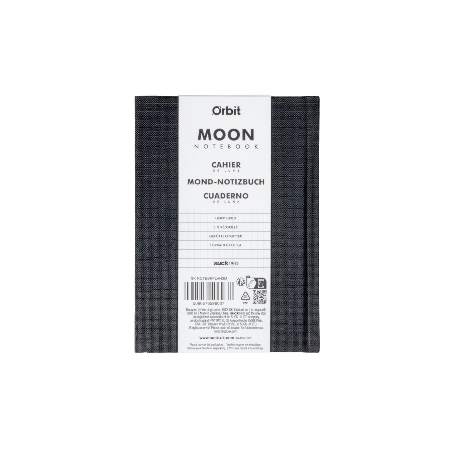 Suck UK Notebook Moon