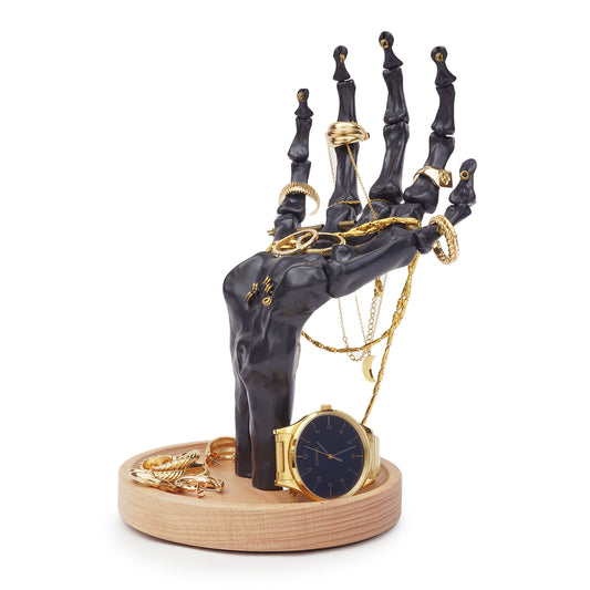 Skeleton Hand Jewellery Tidy Black