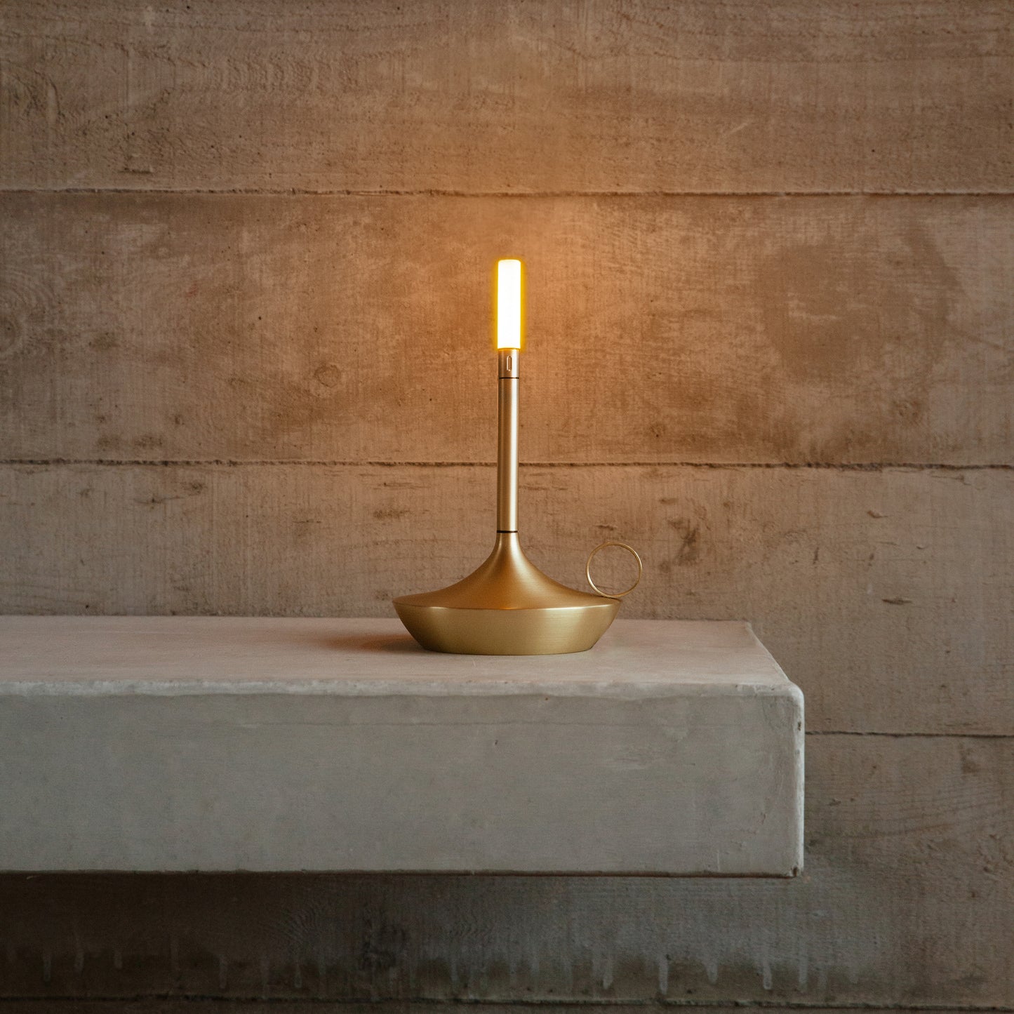 Wick Wick S Brass LED Candlestick Lamp LED Candlestick Lamp