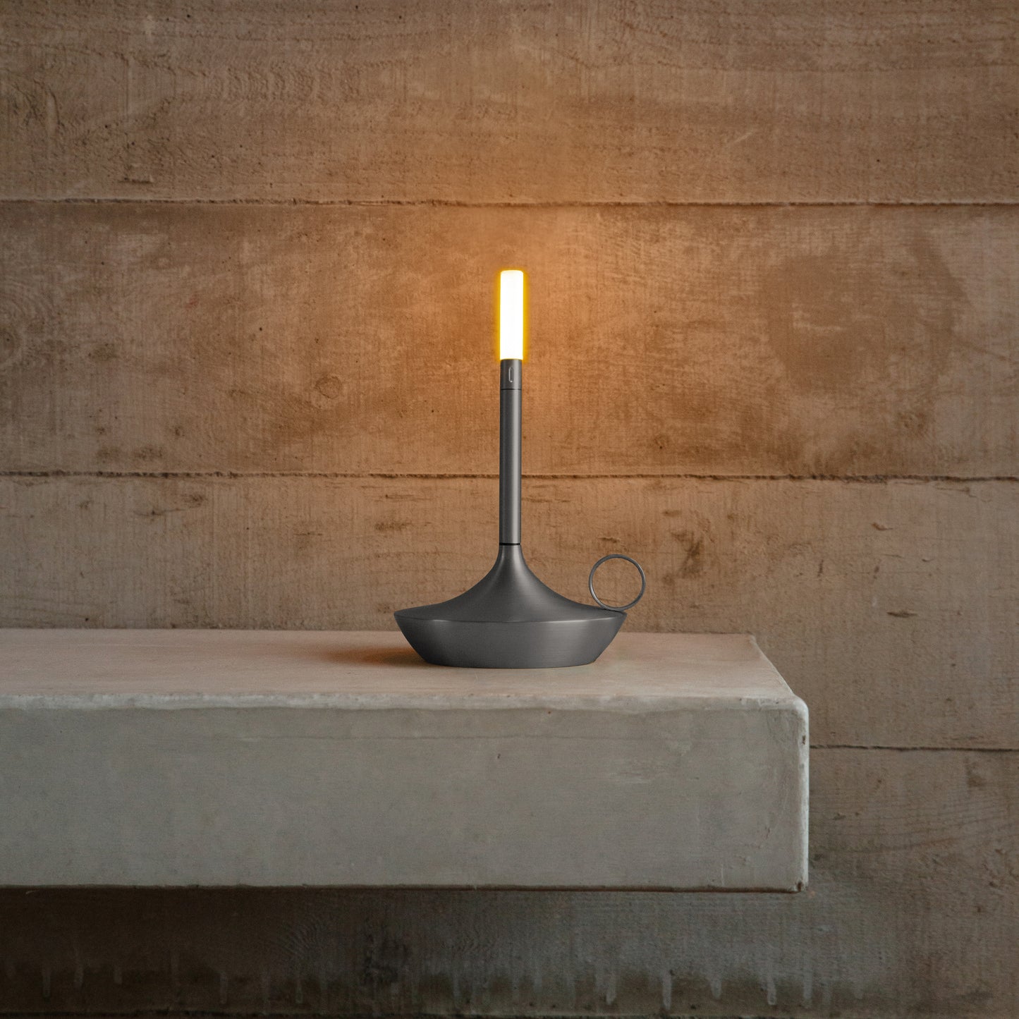 Wick Wick S Graphite LED Candlestick Lamp LED Candlestick Lamp