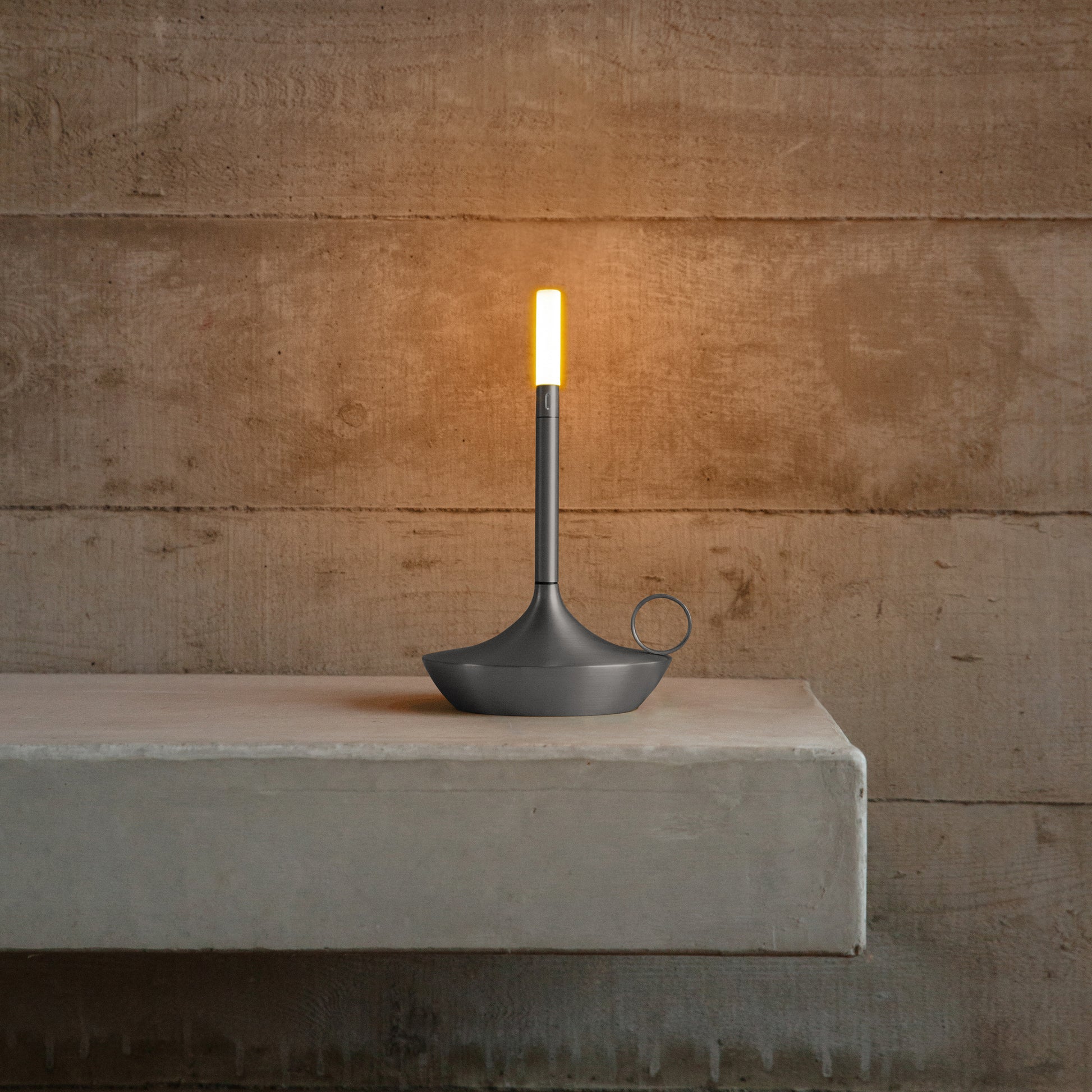 Wick Wick S Graphite LED Candlestick Lamp LED Candlestick Lamp