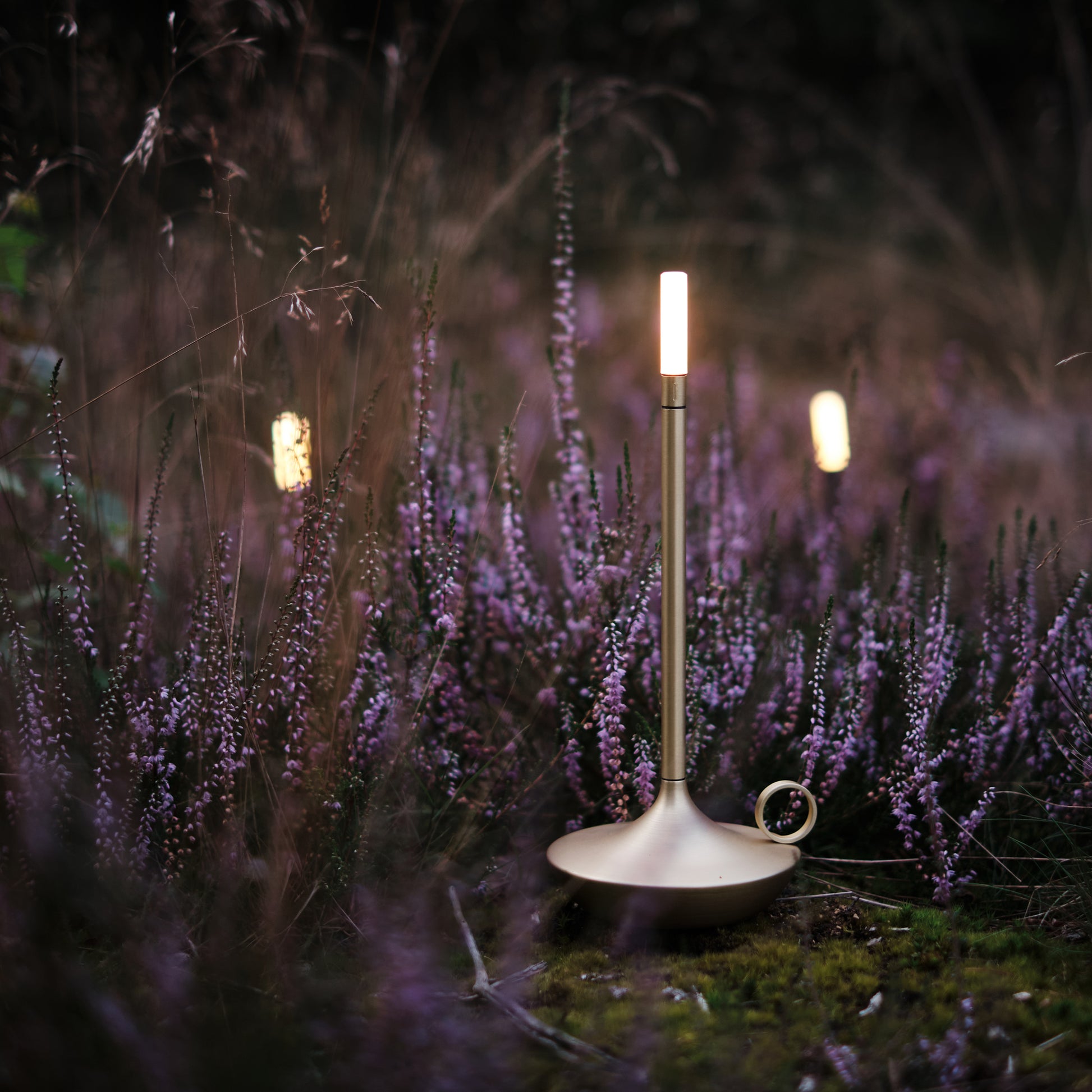 Wick Wick Brass LED Candlestick Lamp LED Candlestick Lamp