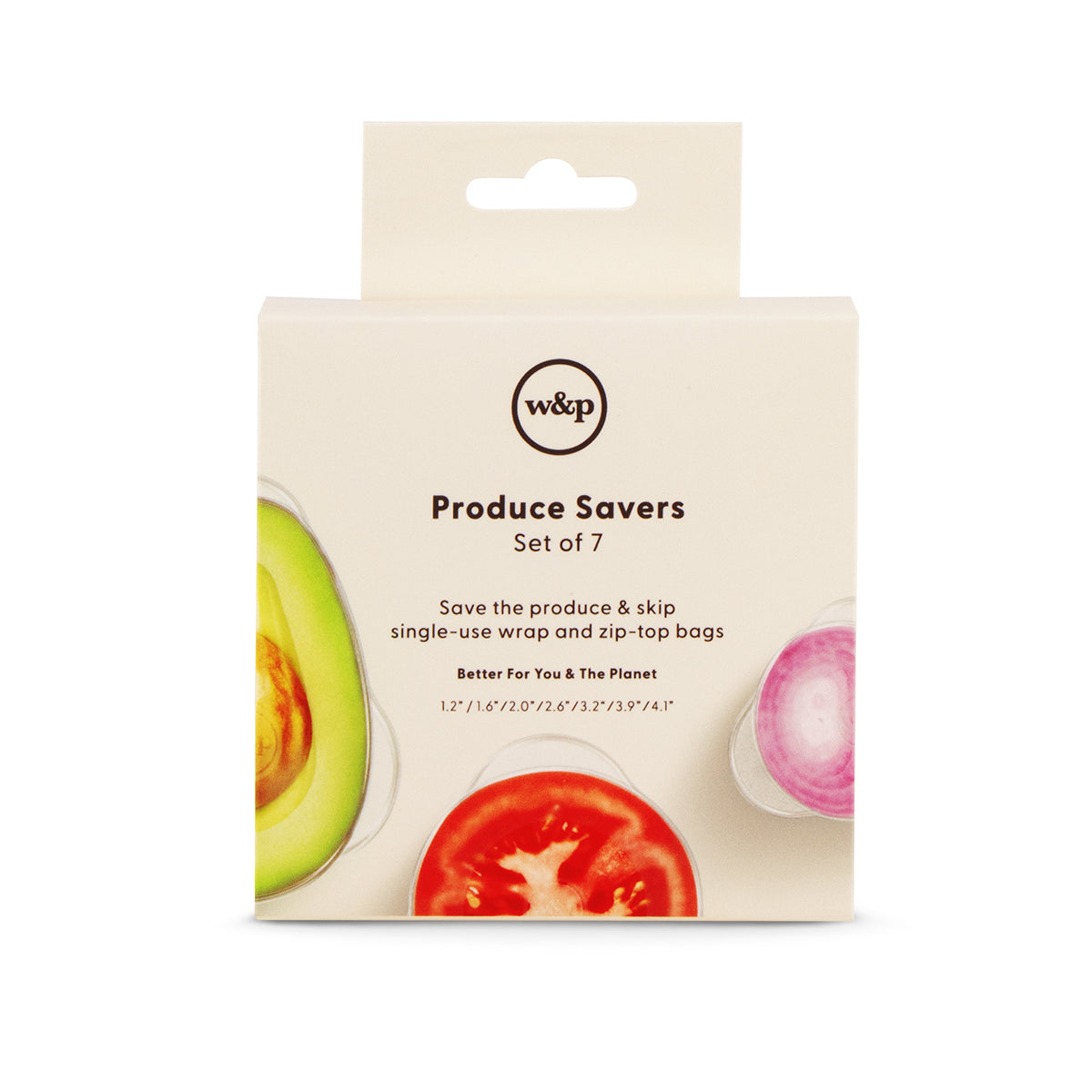 W&P Reusable Stretch Produce Savers (set of 7) Food Cover Food Cover