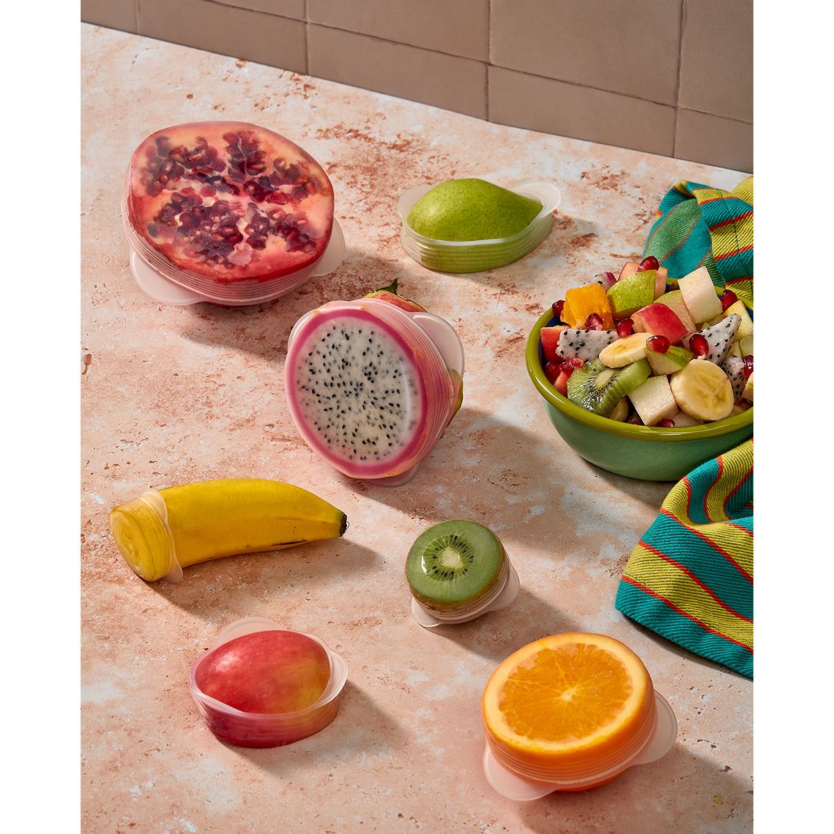 W&P Reusable Stretch Produce Savers (set of 7) Food Cover Food Cover