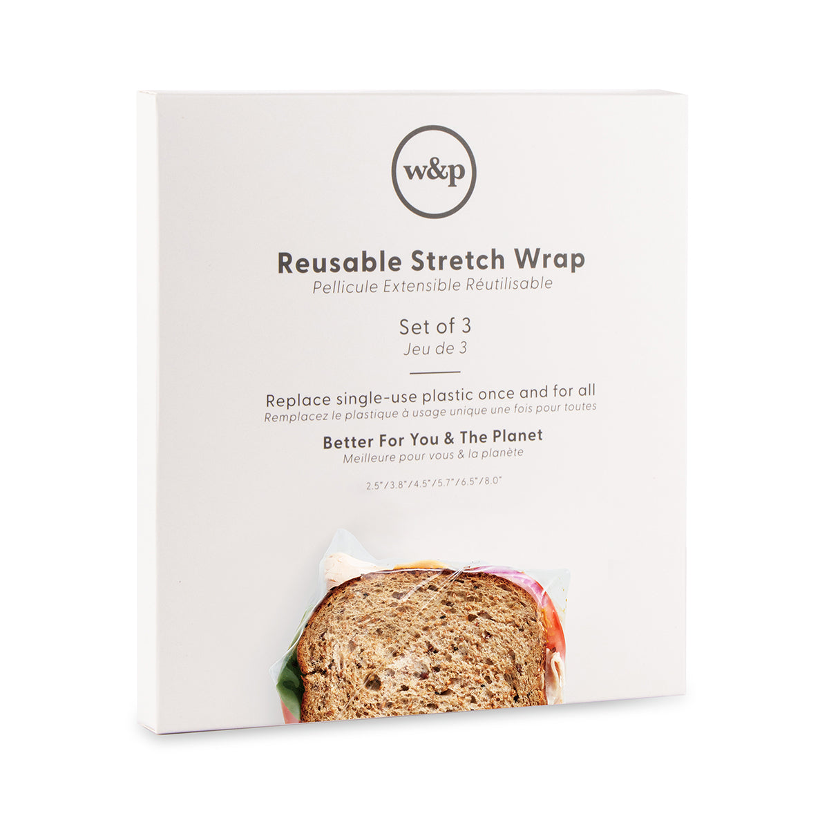 W&P Reusable Stretch Wrap (set of 3) Food Cover Food Cover