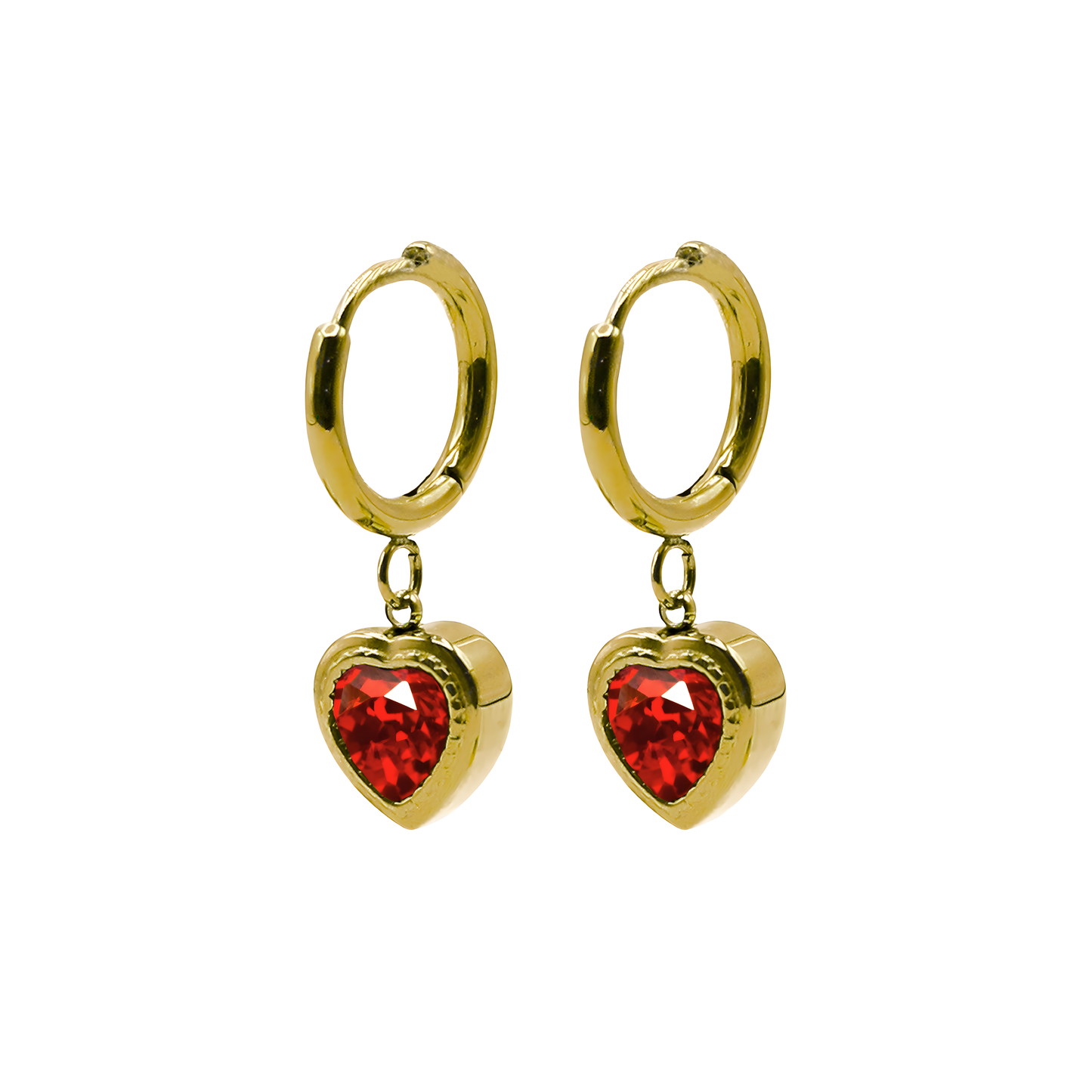 AEC Paris Earrings Aegir Red Zirconium Oxide