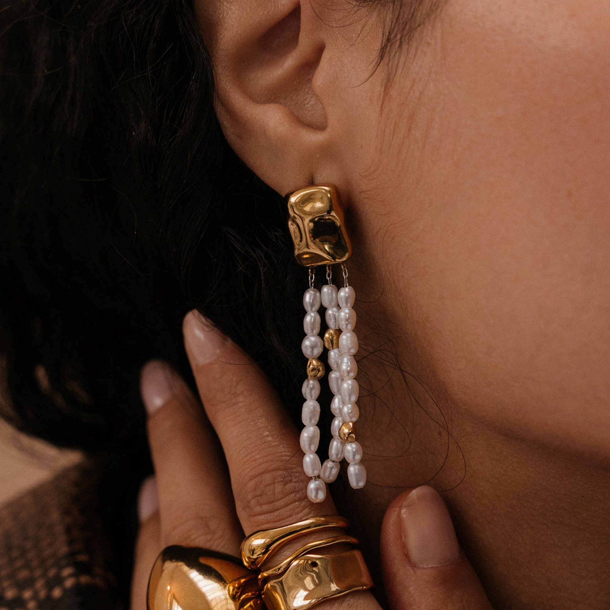 AEC Paris Earrings Sylva Gold