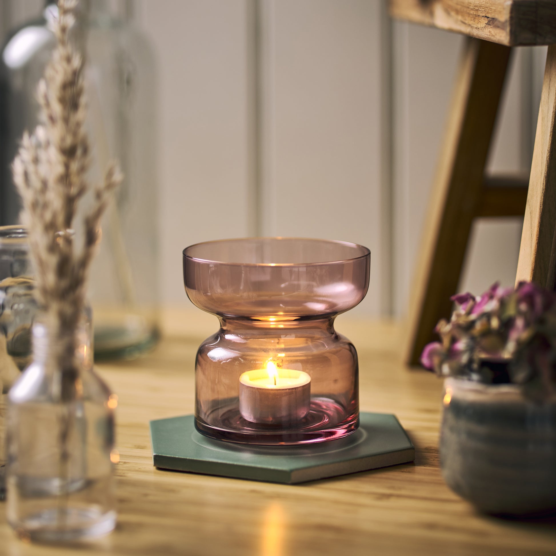 Aery Living Copenhagen Candle Holder Amethyst