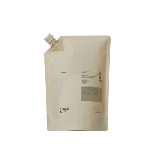 Ashley & Co Washup Topup 1L Lotus Leaf & Lustre Hand Wash Hand Wash