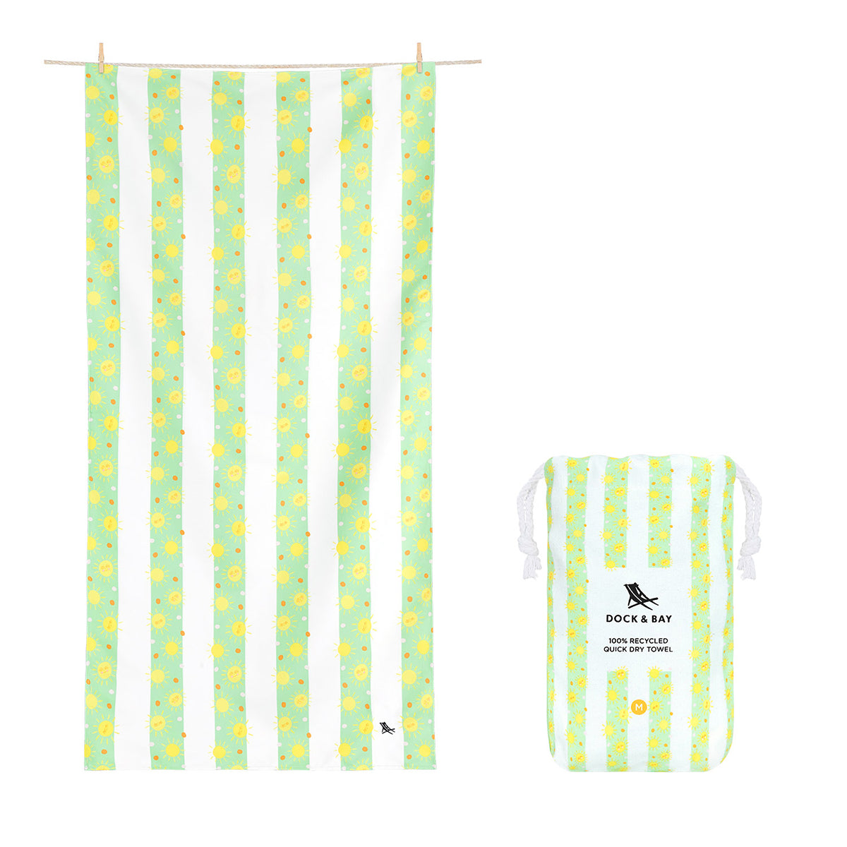 Dock & Bay Beach Towel Kids Collection M Fun In The Sun 100% Recycled 100% Recycled