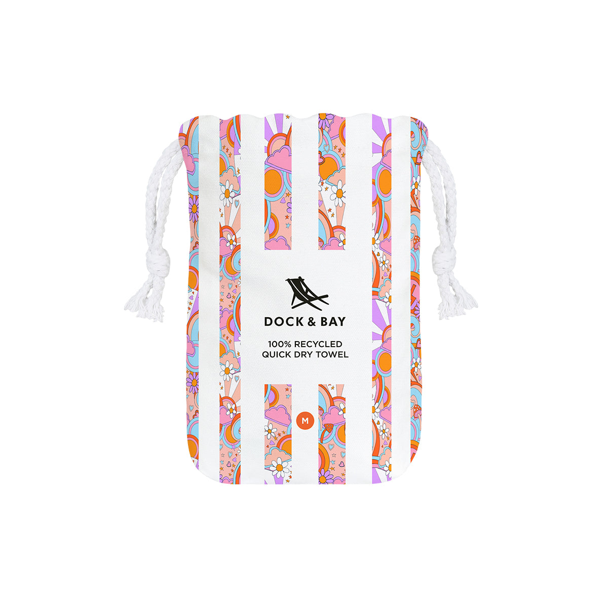 Dock & Bay Beach Towel Kids Collection M Pink Power 100% Recycled 100% Recycled