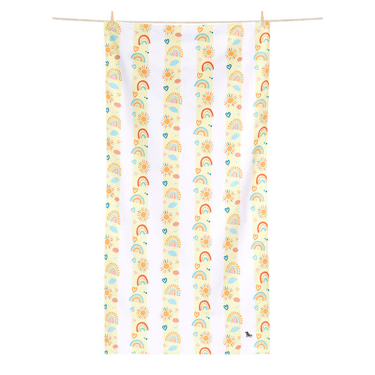Dock & Bay Beach Towel Kids Collection M Rainbow Road 100% Recycled 100% Recycled