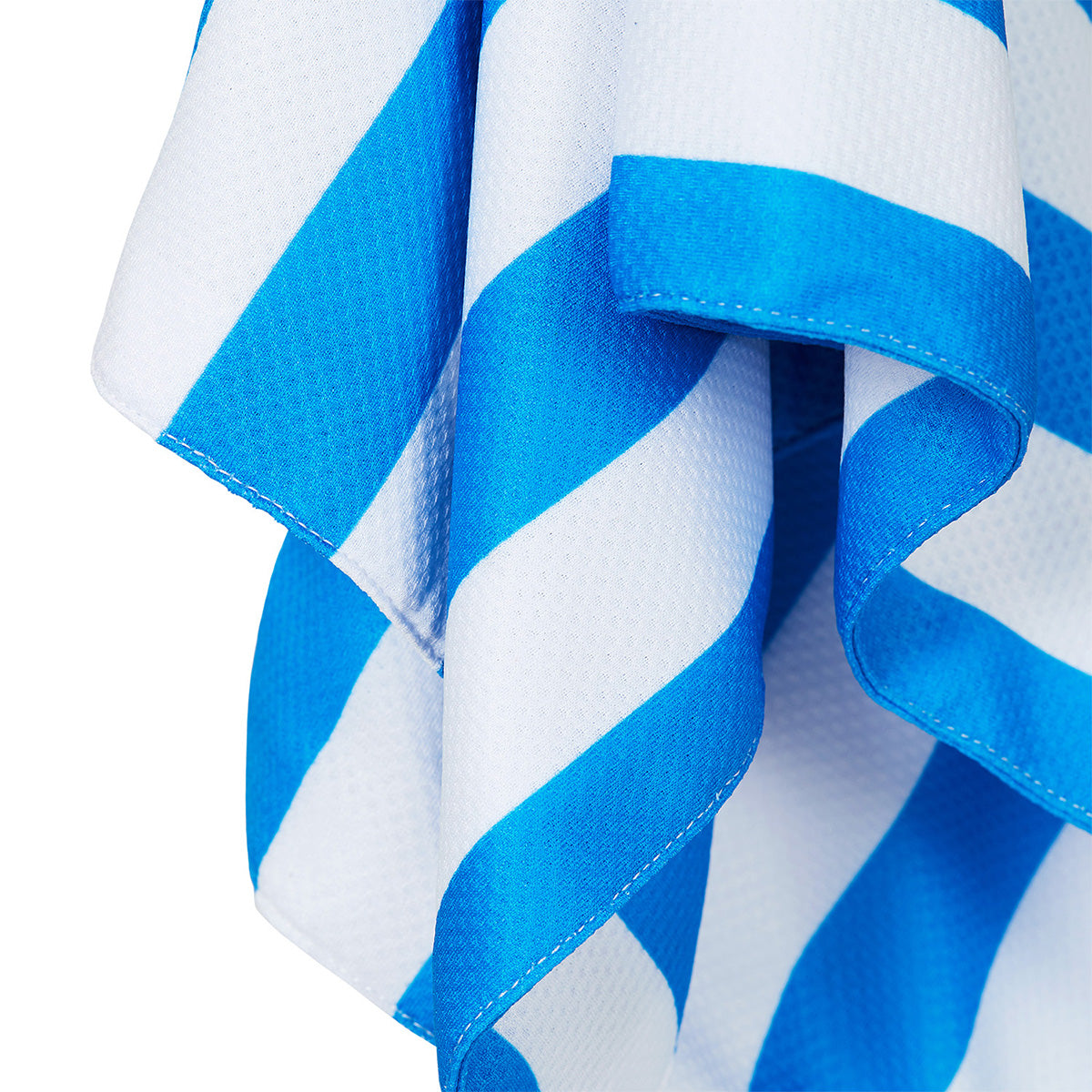 Dock & Bay Cooling Towel Cabana Collection Bondi Blue 100% Recycled 100% Recycled