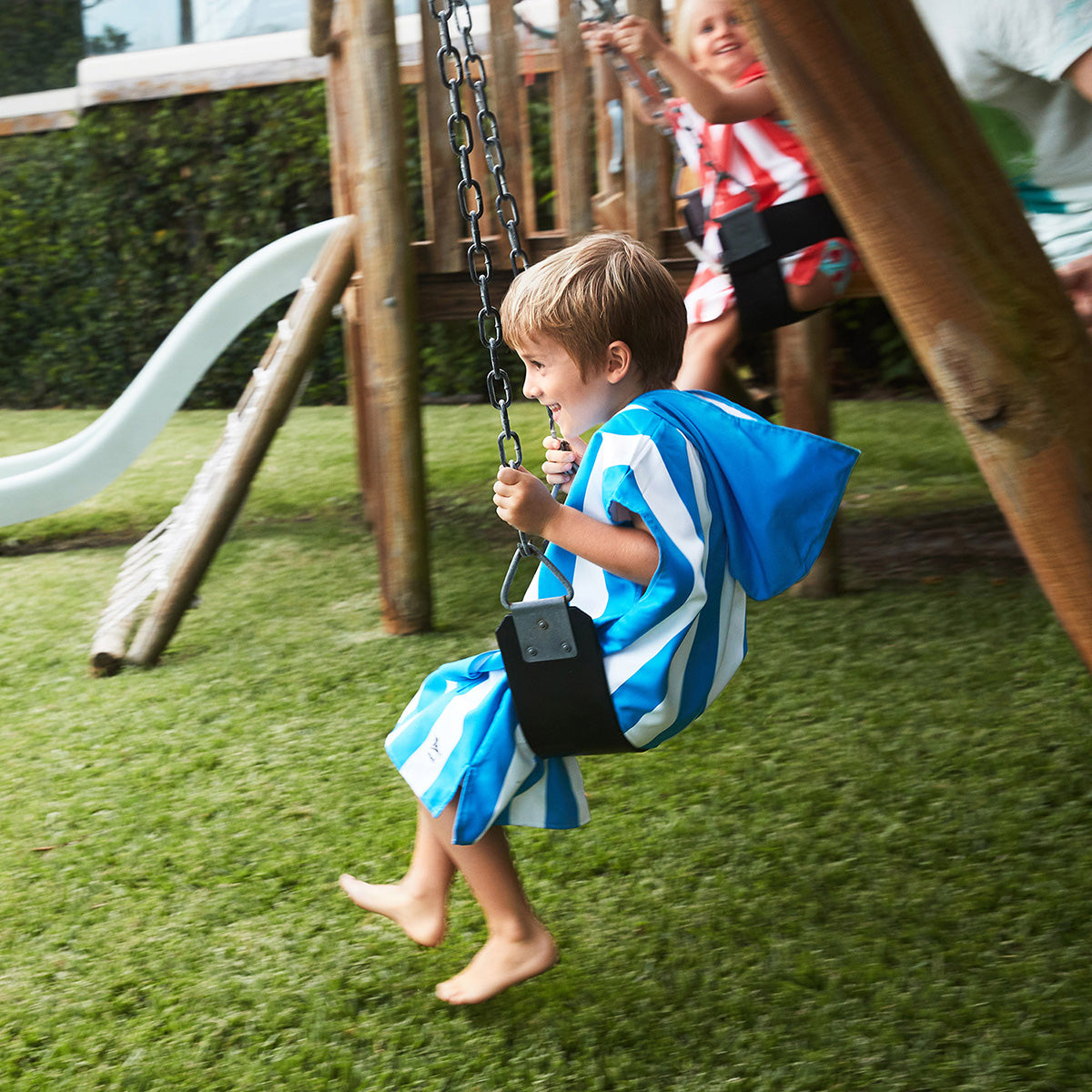 Dock & Bay Poncho Mini Cabana Collection Bondi Blue 100% Recycled 100% Recycled