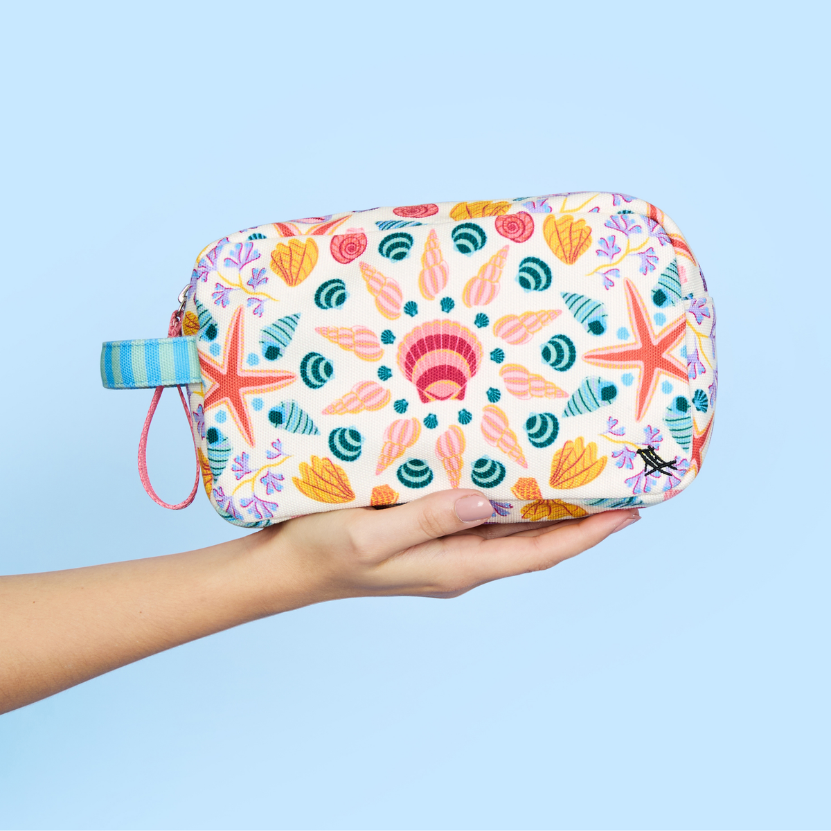 Dock & Bay Toiletry Bag Seashell Soiree 100% Recycled 100% Recycled