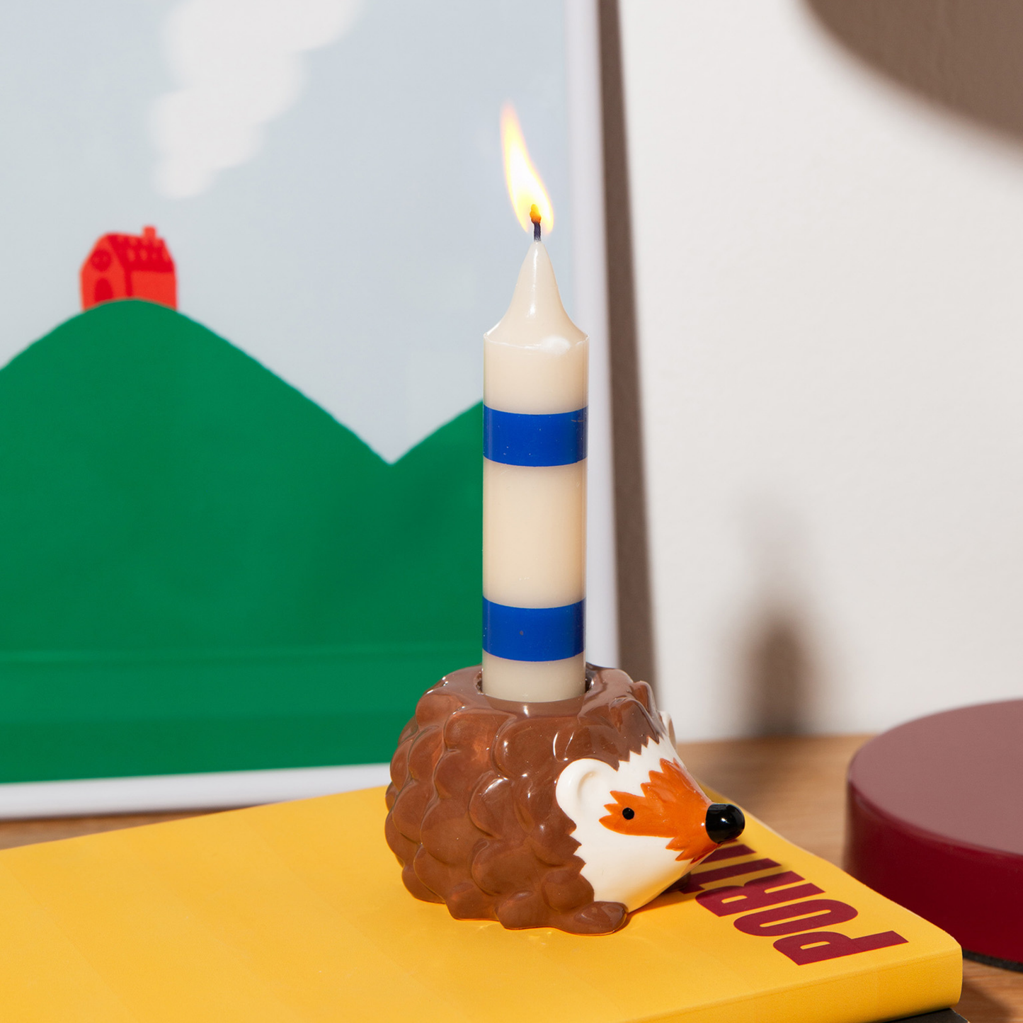 DOIY Forest Candle Holder Hedgehog