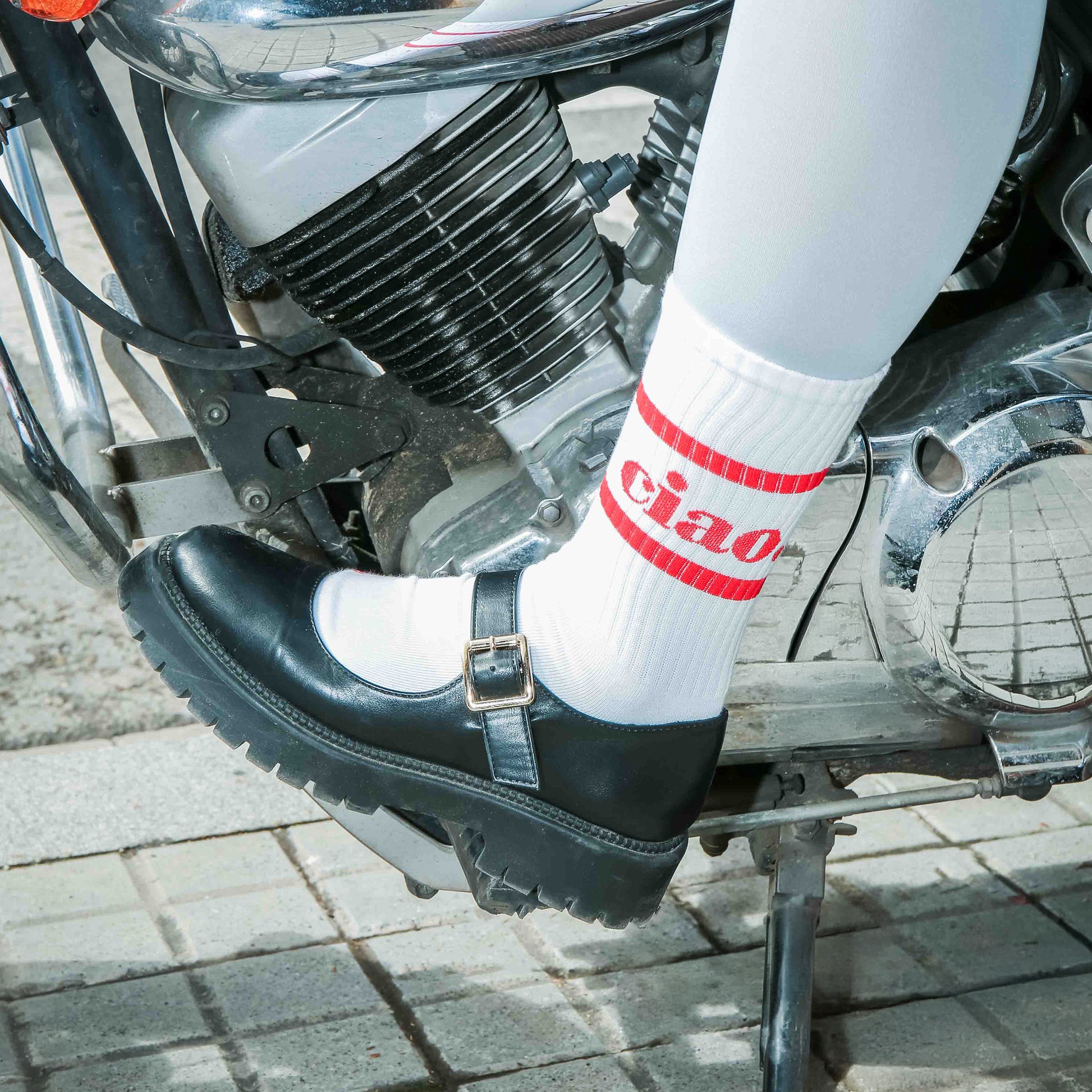 Eat My Socks Crew Socks Ciao