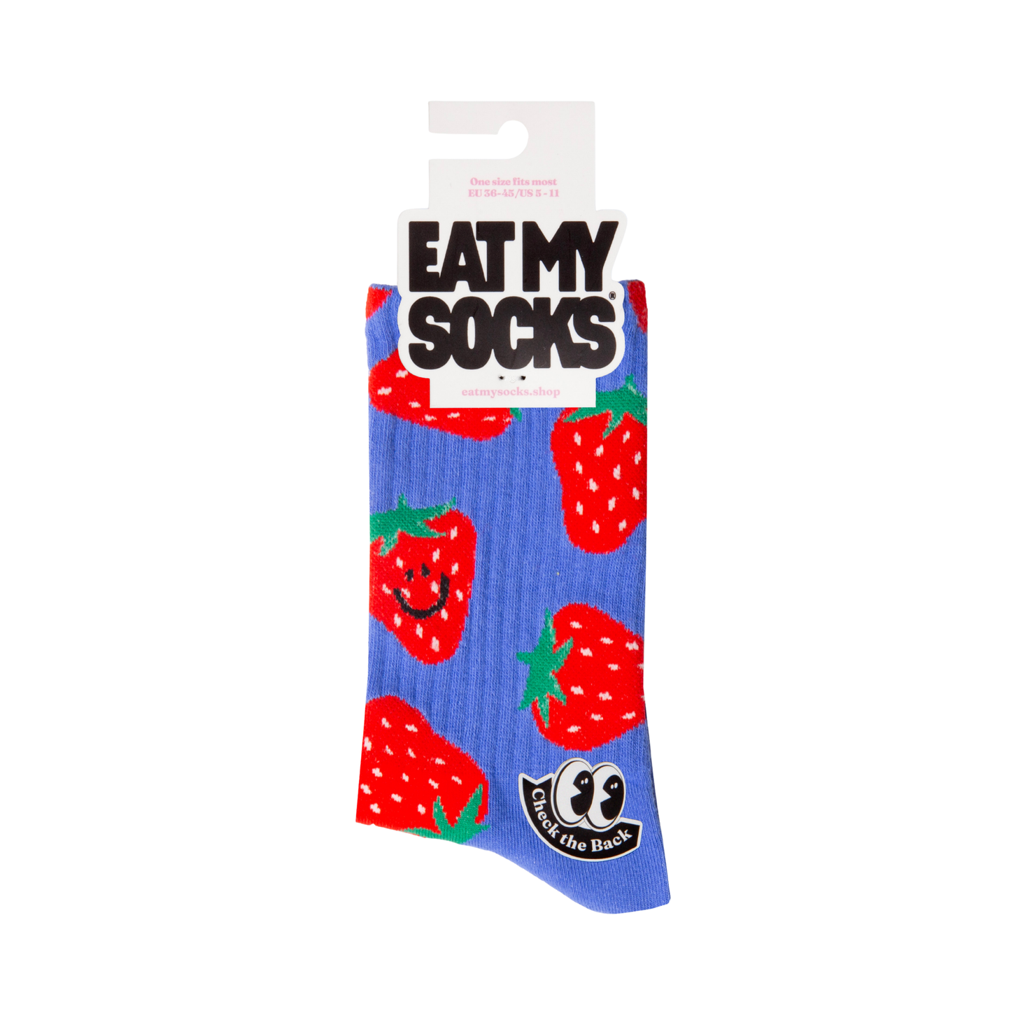 Eat My Socks Crew Socks Strawberry