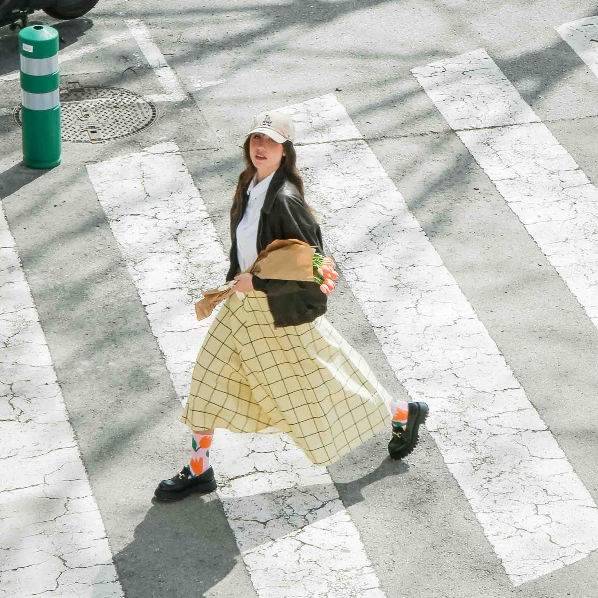 Eat My Socks Crew Socks Tulip