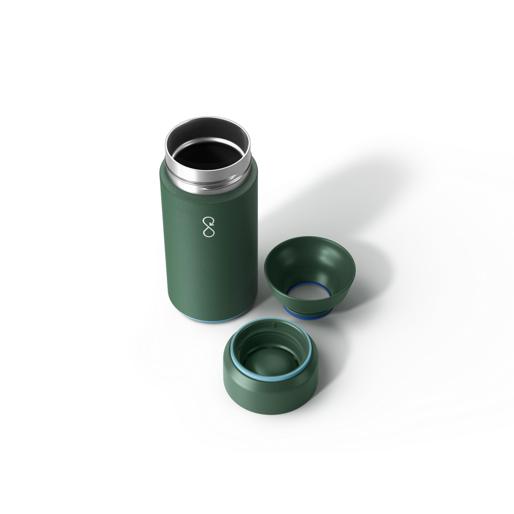 Ocean Bottle Brew Flask 350ml Forest Green Insulated Coffee Cup Insulated Coffee Cup