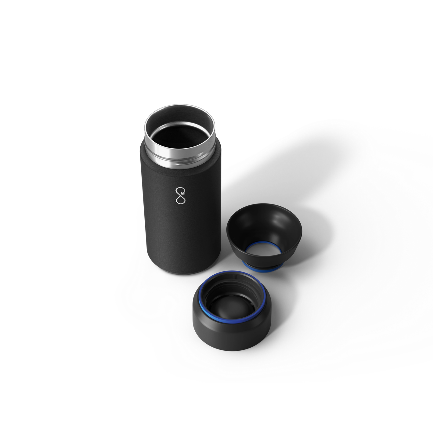 Ocean Bottle Brew Flask 350ml Obsidian Black Insulated Coffee Cup Insulated Coffee Cup