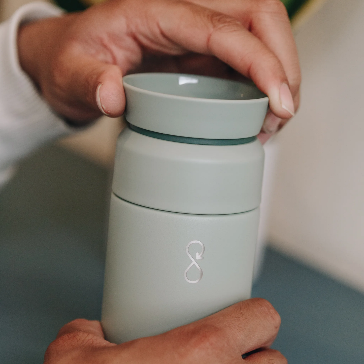 Ocean Bottle Brew Flask 350ml Shale Green Insulated Coffee Cup Insulated Coffee Cup