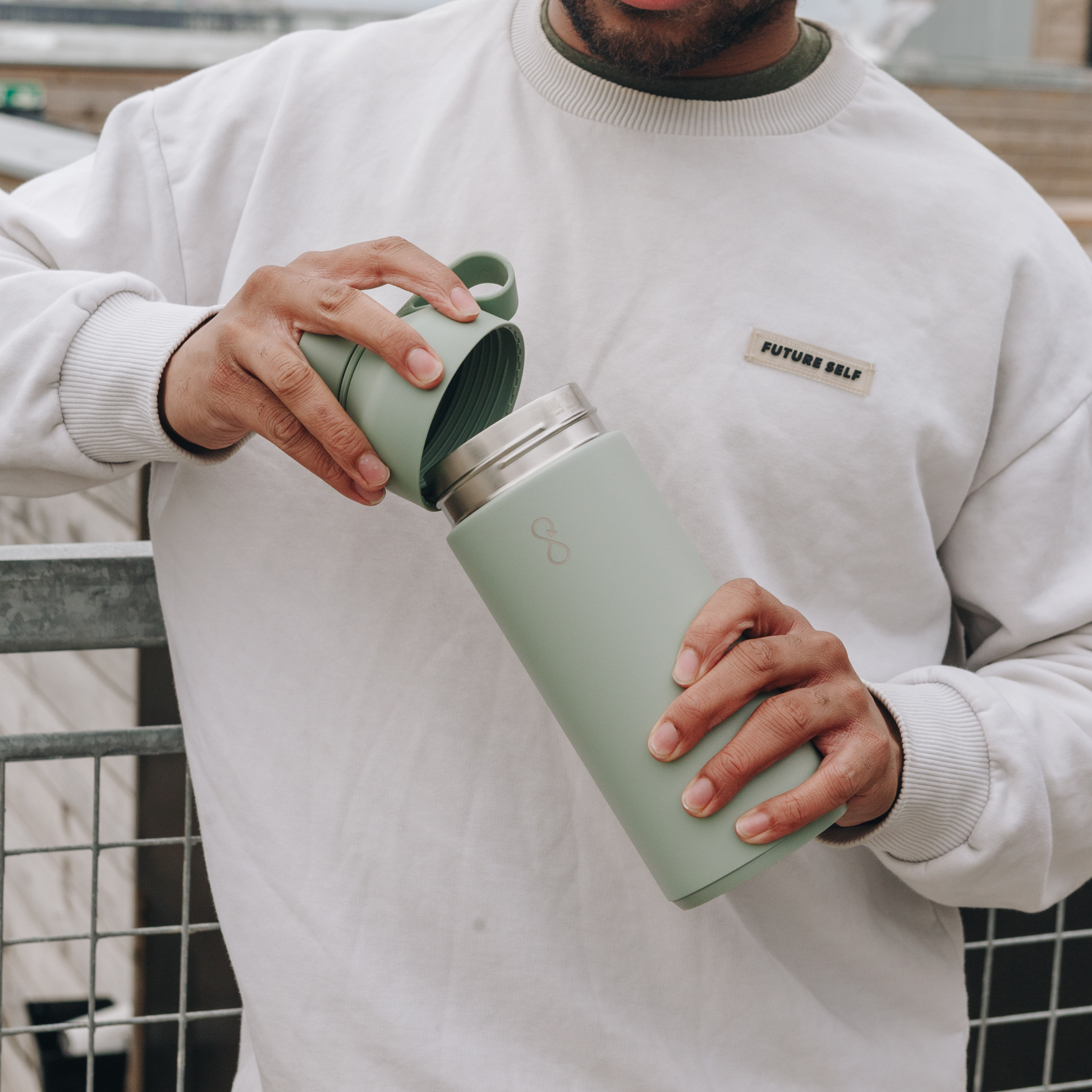 Ocean Bottle Original 1000ml Shale Green Insulated Water Bottle Insulated Water Bottle