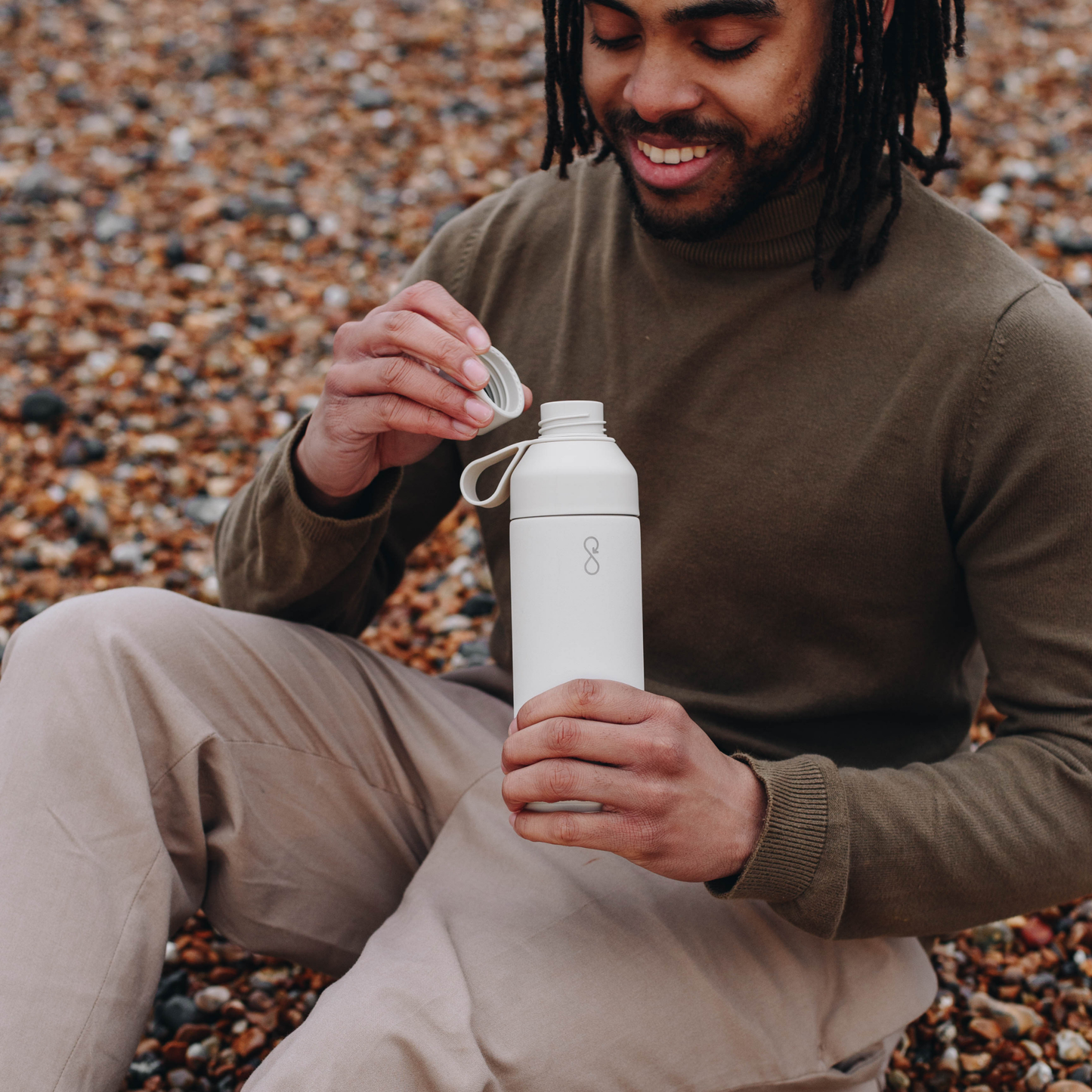Ocean Bottle Original 500ml Sand Stone Insulated Water Bottle Insulated Water Bottle