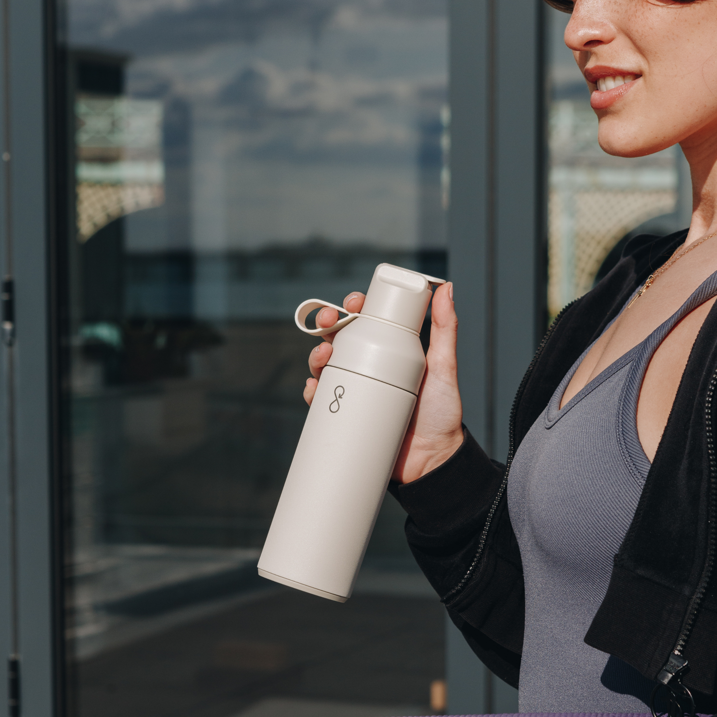 Ocean Bottle Original Go 500ml Sand Stone Insulated Water Bottle Insulated Water Bottle