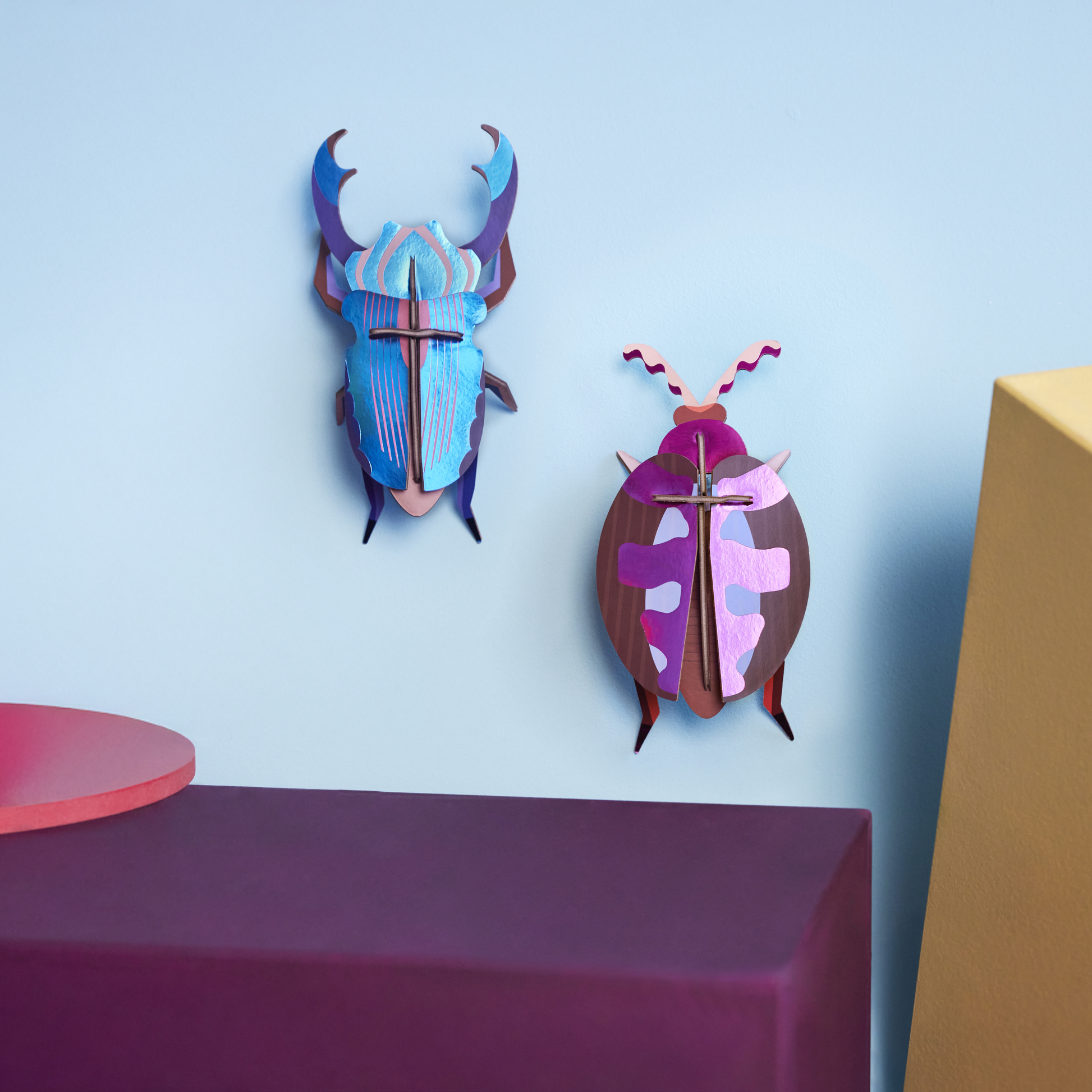 Studio Roof Wall Art Beetles (B6) Azure Stag Beetle