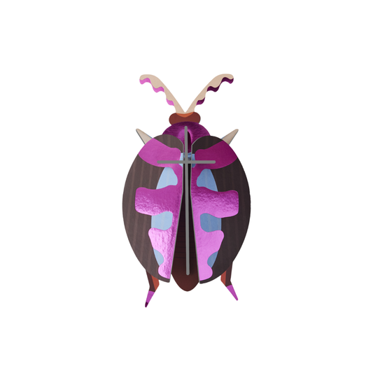 Studio Roof Wall Art Beetles (B6) Lumen Pink Beetle