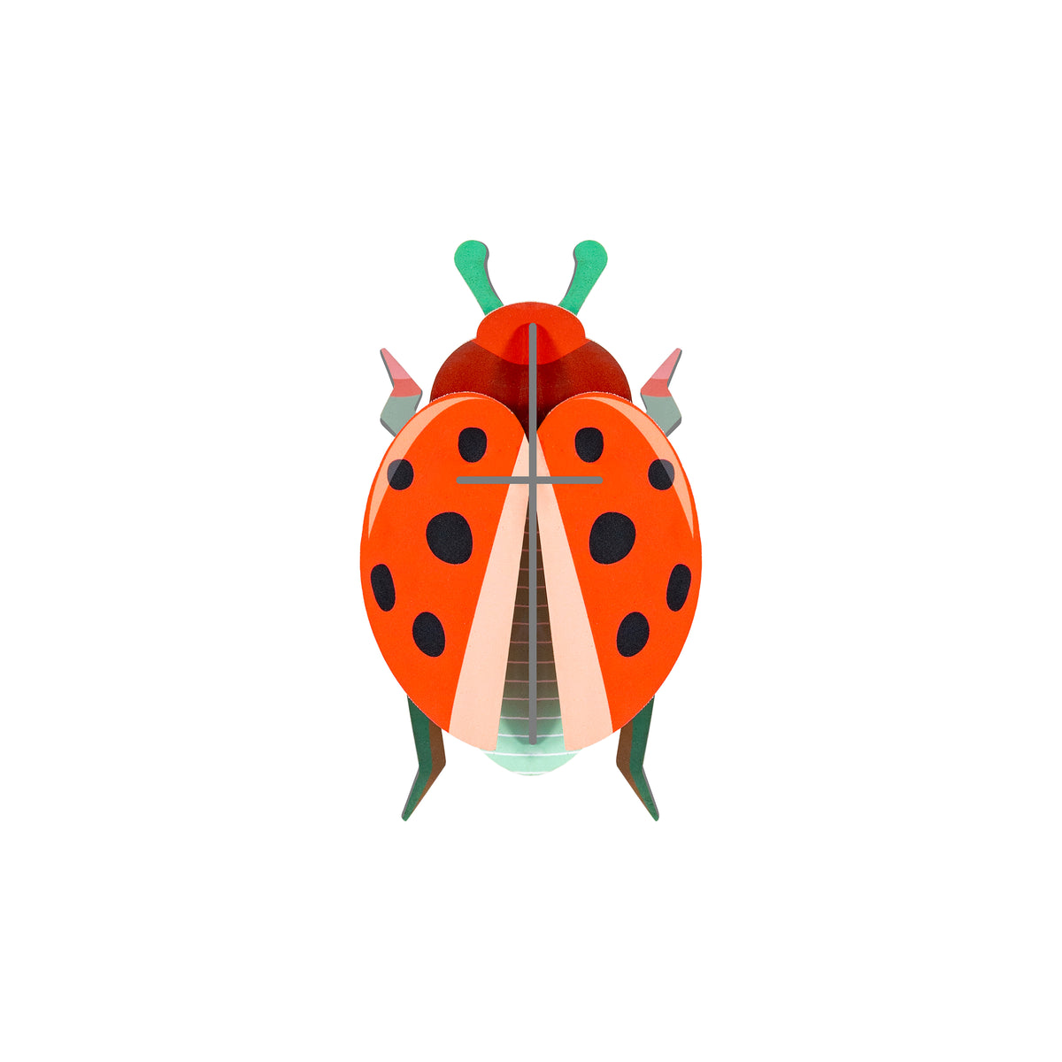 Studio Roof Wall Art Beetles (B7) Coccinelle Rouge