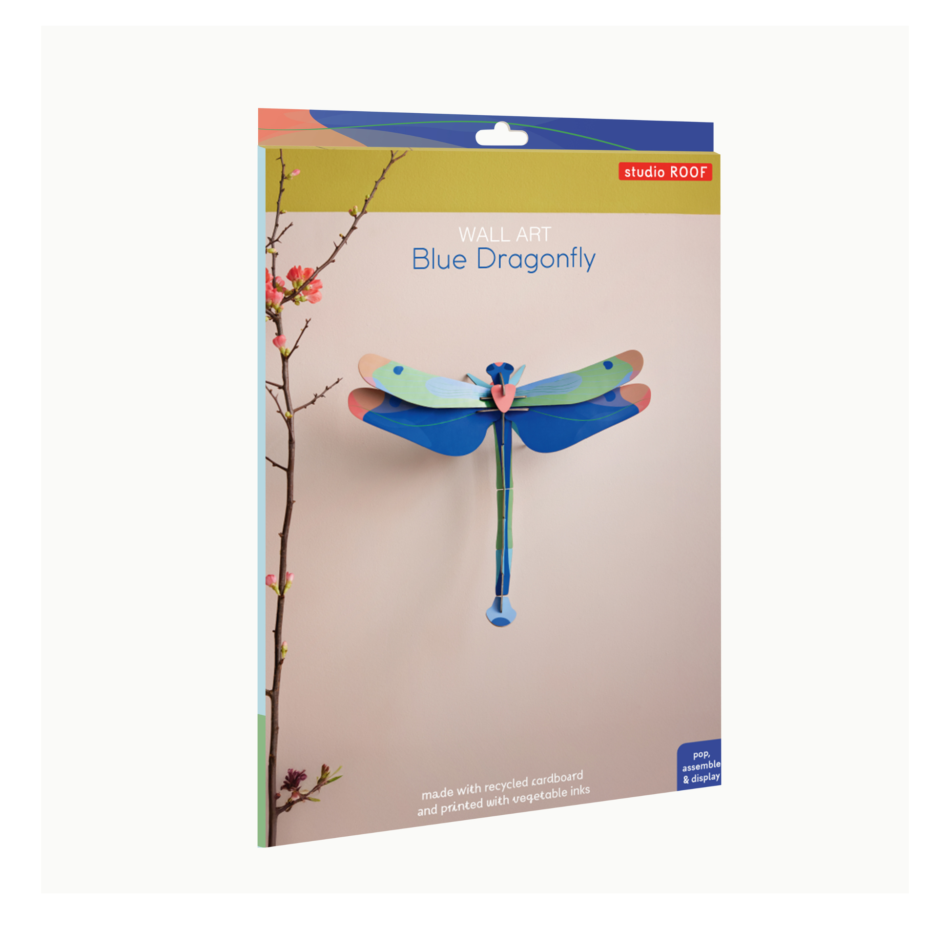 Studio Roof Wall Art Butterflies (A4) Dragonfly Blue