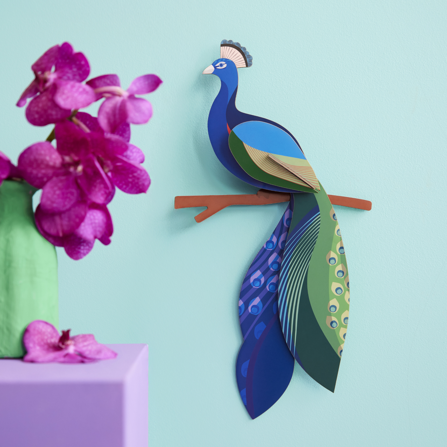 Studio Roof Wall Art Paradise Birds (B5) Peacock