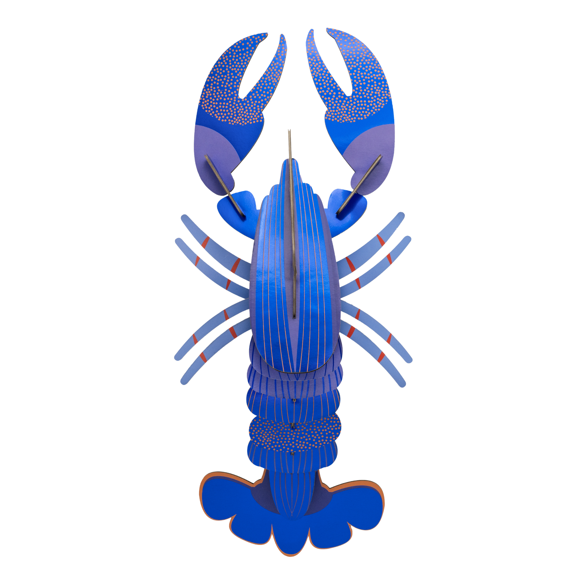 Studio Roof Wall Art Sea Creatures (B4) Lobster Lapis Blue